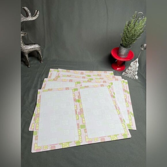 🔥❤️🔥 50+ NEW Customizable Invitations Pink & Green Pastel Star Border Ba… - Picture 5 of 6